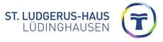 Logo mit Schriftzug St. Ludgerus-Haus Lüdinghausen und TAU-Zeichen im Kordelkreis