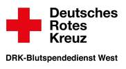 Logo rotes Kreuz mit Schriftzug Deutsches Rotes Kreuz DRK-Blutspendienst West